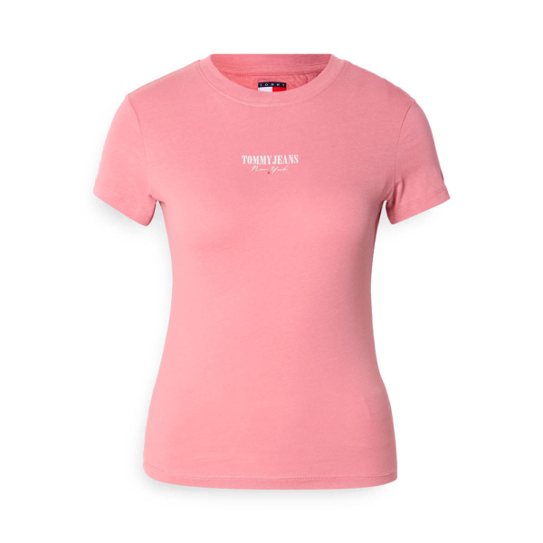 Tommy Hilfiger T-shirts hauts et polos Rose - T-SHIRT SLIM ESSENTIAL LOGO 2 - XS - Ref 21 €