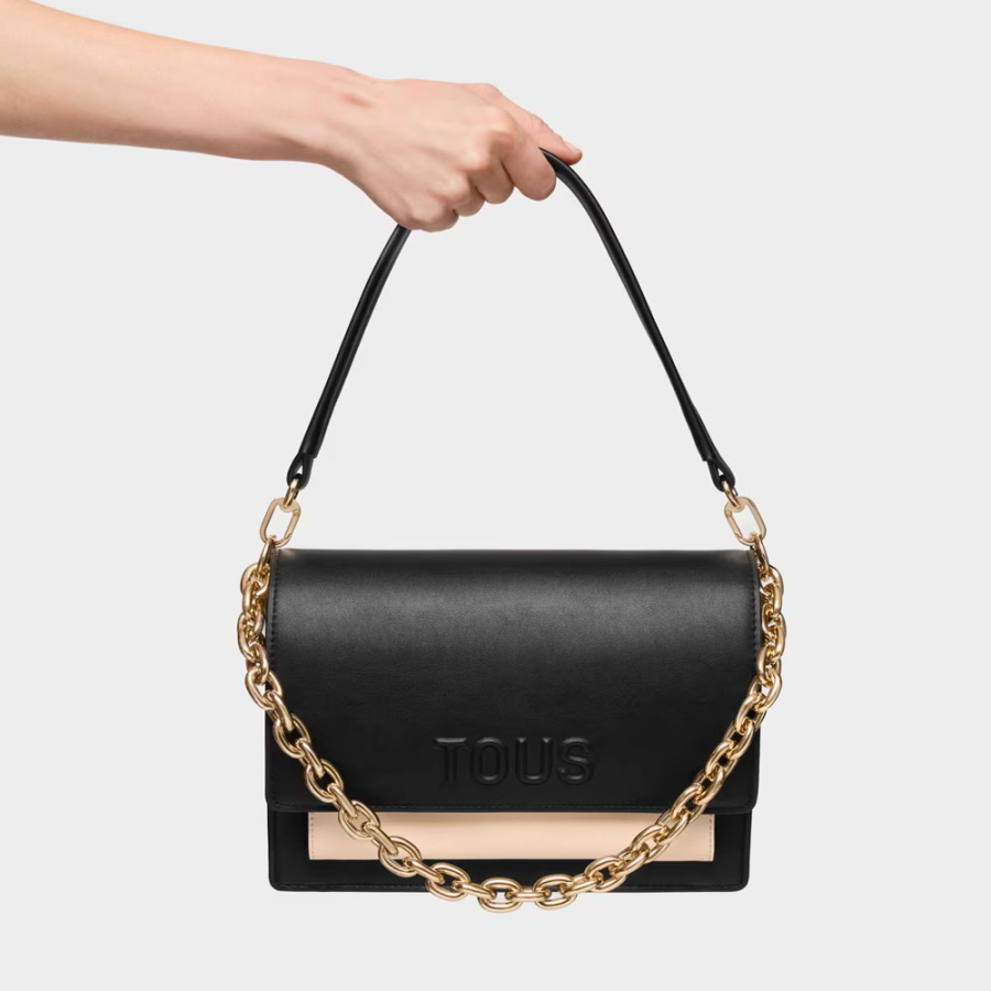 borsa-a-tracolla-media-nera-kaos-icon-audree borsa-a-tracolla-media-nera-kaos-icon-audree