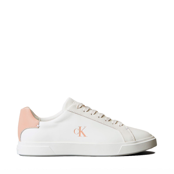 Calvin Klein Baskets en cuir avec logo distinctif - 40 Blanc corail- Ref 65 €