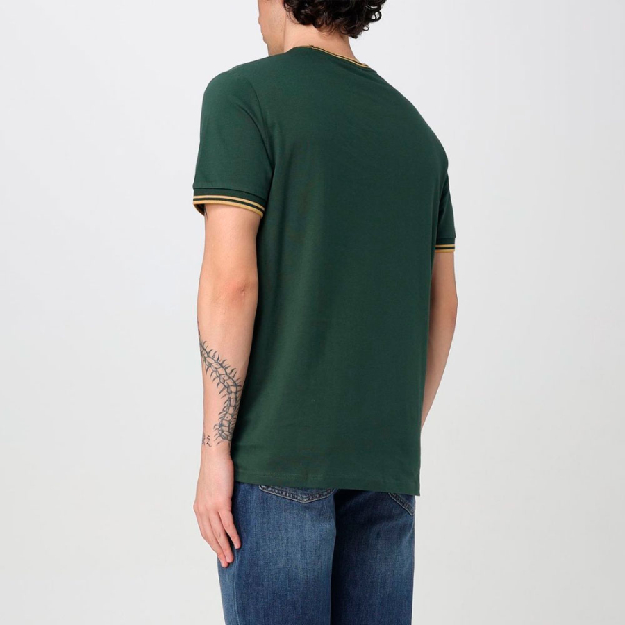 t-shirt-con-finiture-a-due-strisce t-shirt-con-finiture-a-due-strisce