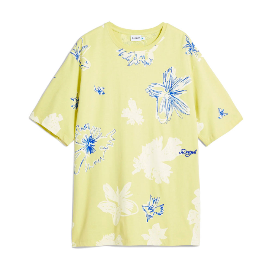 kurzarmliges-t-shirt-mit-blattmotiv kurzarmliges-t-shirt-mit-blattmotiv