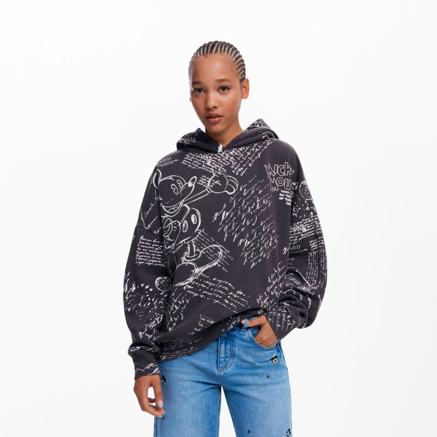 sweat-shirt-avec-inscription-mickey