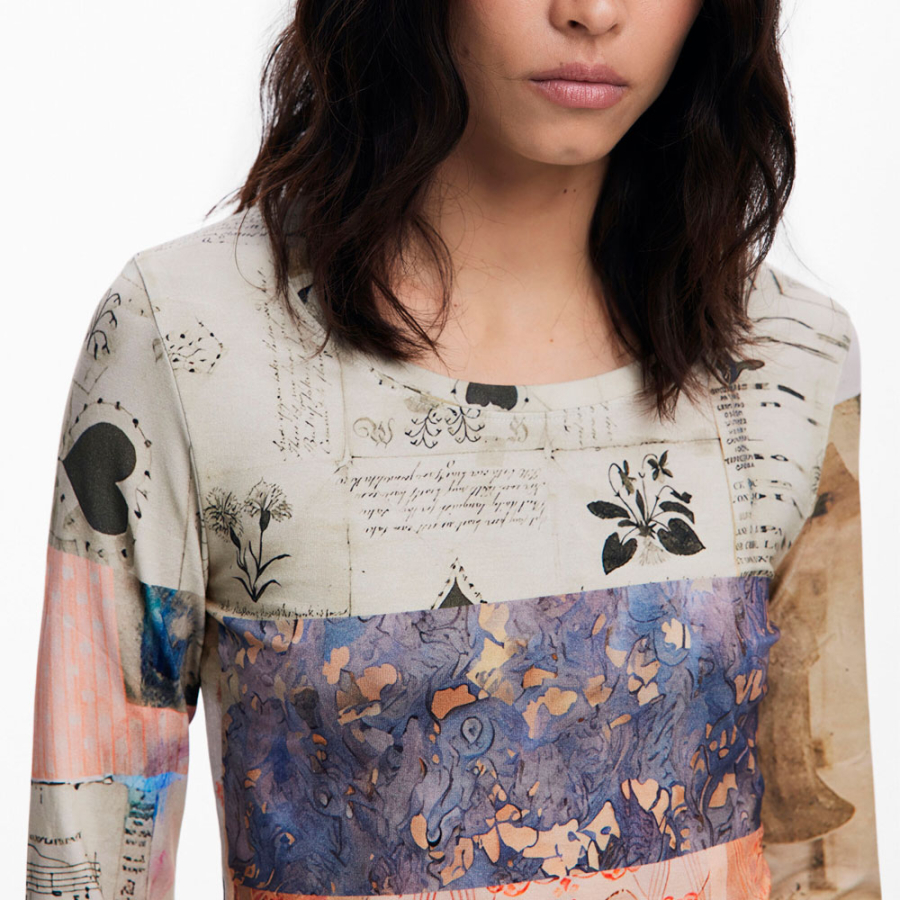 t-shirt-mit-geraffter-collage t-shirt-mit-geraffter-collage