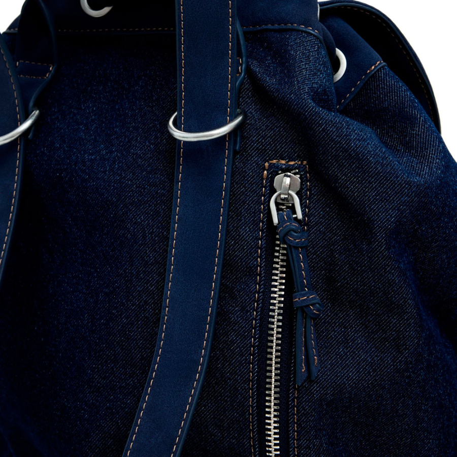 mittelgrosser-wandelbarer-bucket-rucksack-aus-denim mittelgrosser-wandelbarer-bucket-rucksack-aus-denim