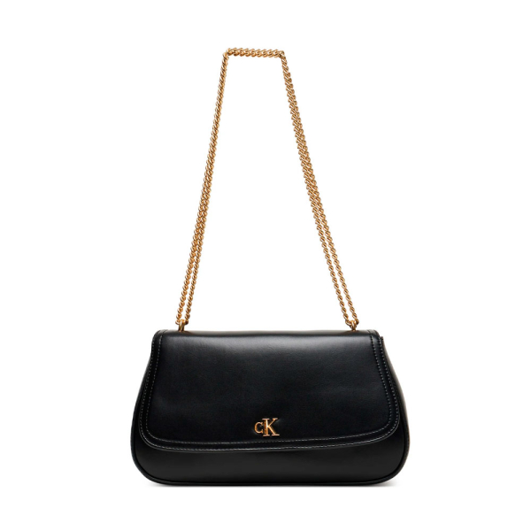 Calvin Klein Sac bandoulire avec chane et logo monogramme - U Noir- Ref 105 €