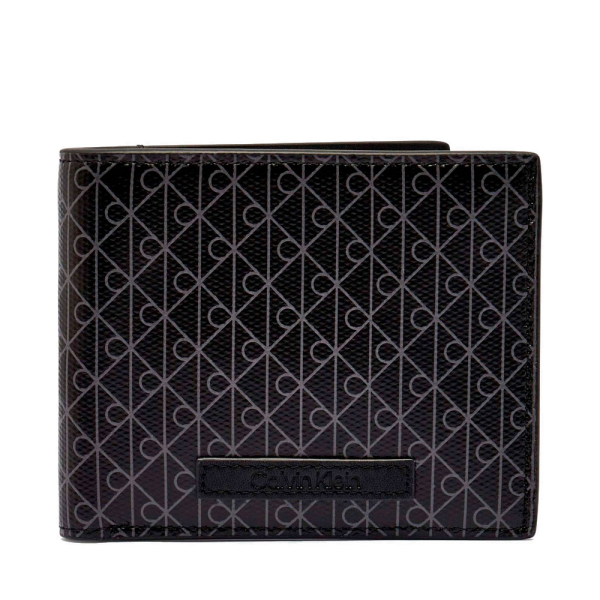 Calvin Klein Portefeuille billets enduit avec porte-monnaie - U Noir- Ref 56 €