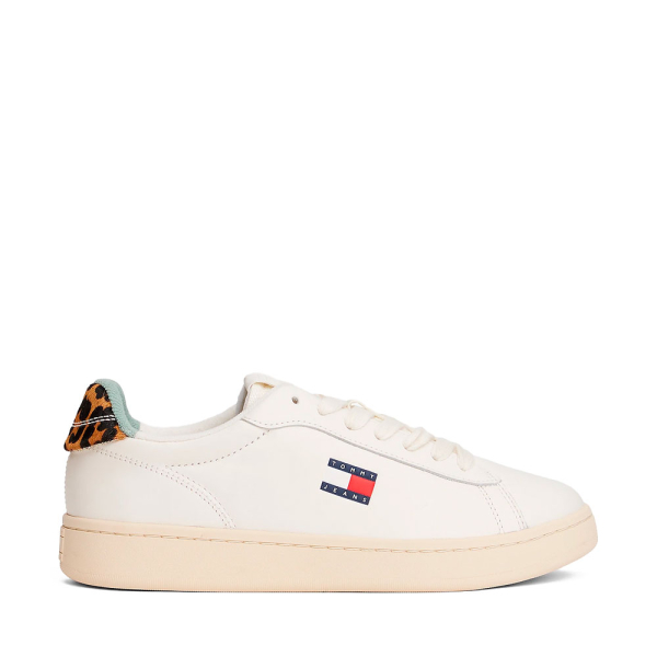 Tommy Hilfiger Baskets Archive talon lopard - 36 Blanc- Ref 77 €