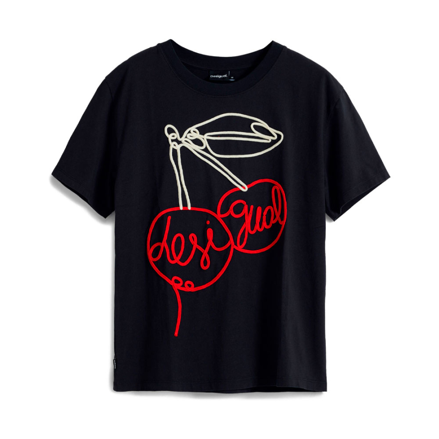 t-shirt-en-relief-cerise t-shirt-en-relief-cerise