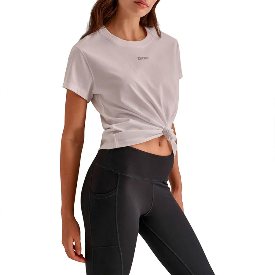 t-shirt-a-maniche-corte-con-nodo-frontale-e-logo-con-mini-borchie