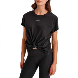 t-shirt-a-maniche-corte-con-nodo-frontale-e-logo-con-mini-borchie  t-shirt-a-maniche-corte-con-nodo-frontale-e-logo-con-mini-borchie