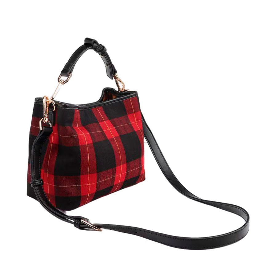 gewebte-karierte-tasche-mit-schildaufnaher gewebte-karierte-tasche-mit-schildaufnaher