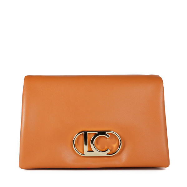Lola Casademunt Sac bandoulire trois compartiments avec rabat - U chameau- Ref 95 €