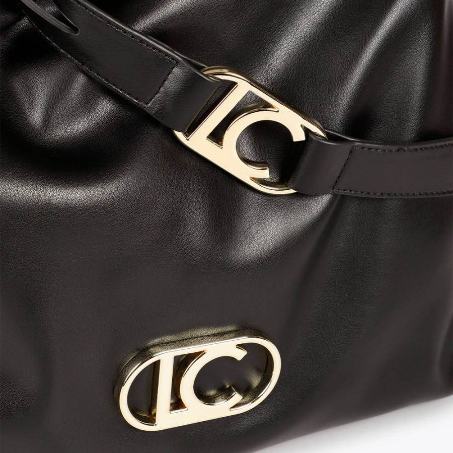 shopper-tasche-aus-kunstleder-mit-ovalem-lc-logo shopper-tasche-aus-kunstleder-mit-ovalem-lc-logo