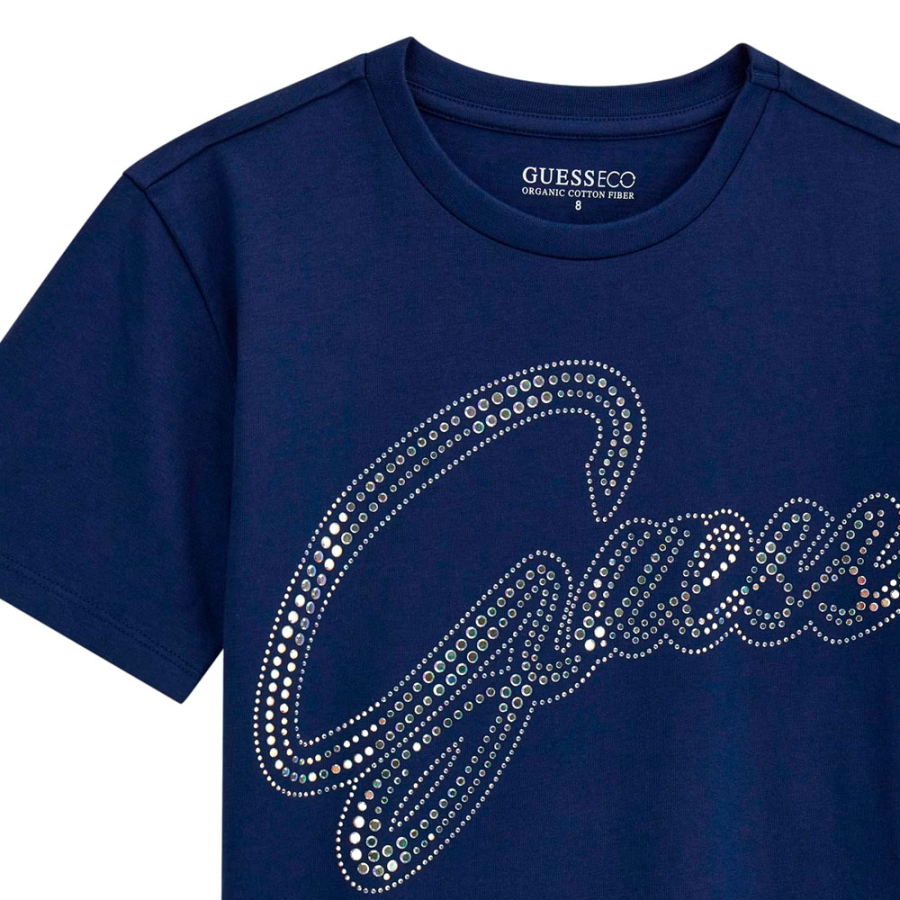 camiseta-con-logotipo-con-strass-kids