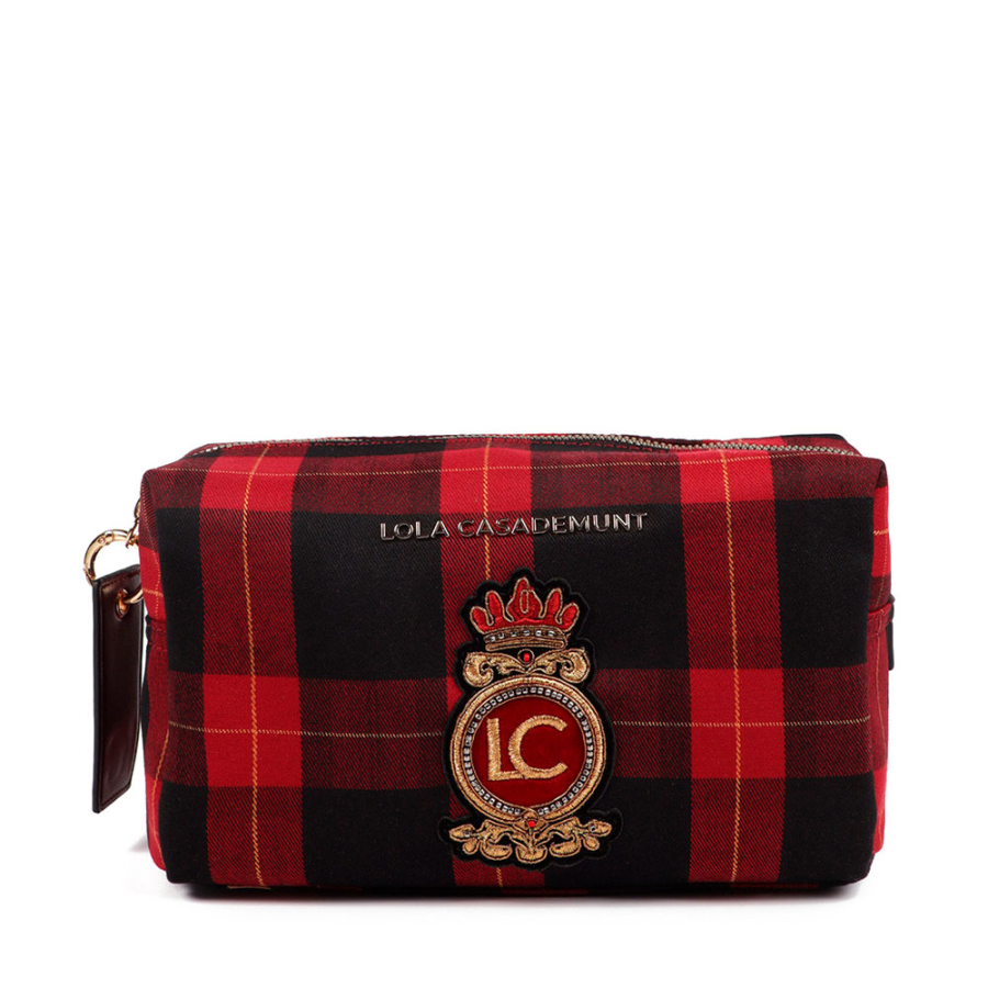 necessaire-com-estampa-xadrez necessaire-com-estampa-xadrez