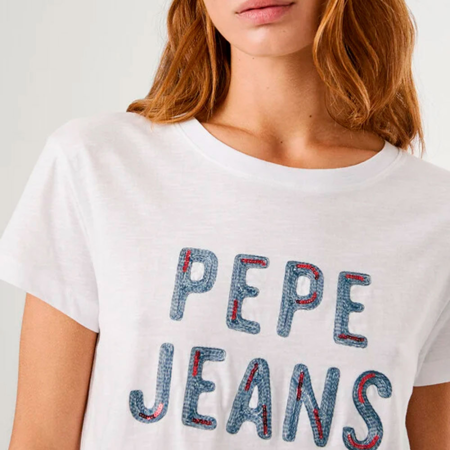 t-shirt-mit-pailletten-logo t-shirt-mit-pailletten-logo