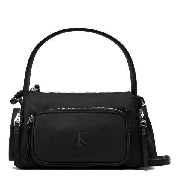 Calvin Klein Sac bandoulire en nylon souple et satin - U Noir- Ref 77 €