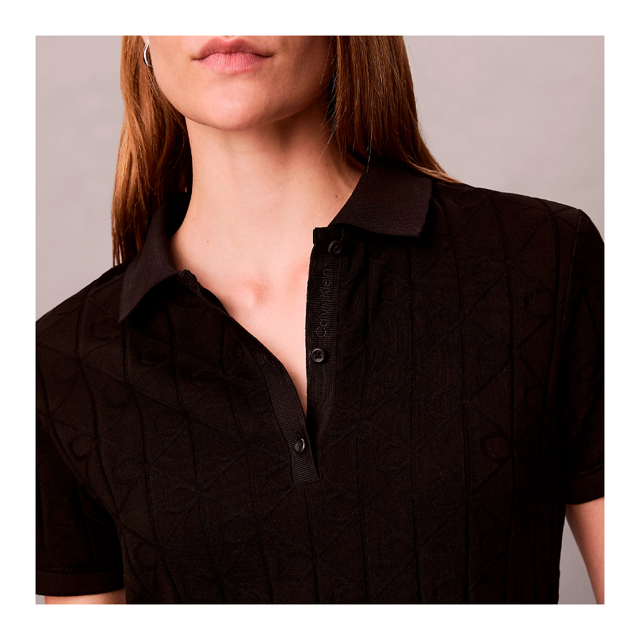 vestido-polo-jacquard-con-logo vestido-polo-jacquard-con-logo