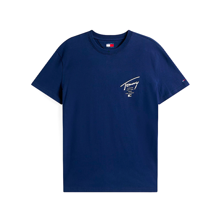 t-shirt-en-tricot-signature-avec-logo-au-dos t-shirt-en-tricot-signature-avec-logo-au-dos