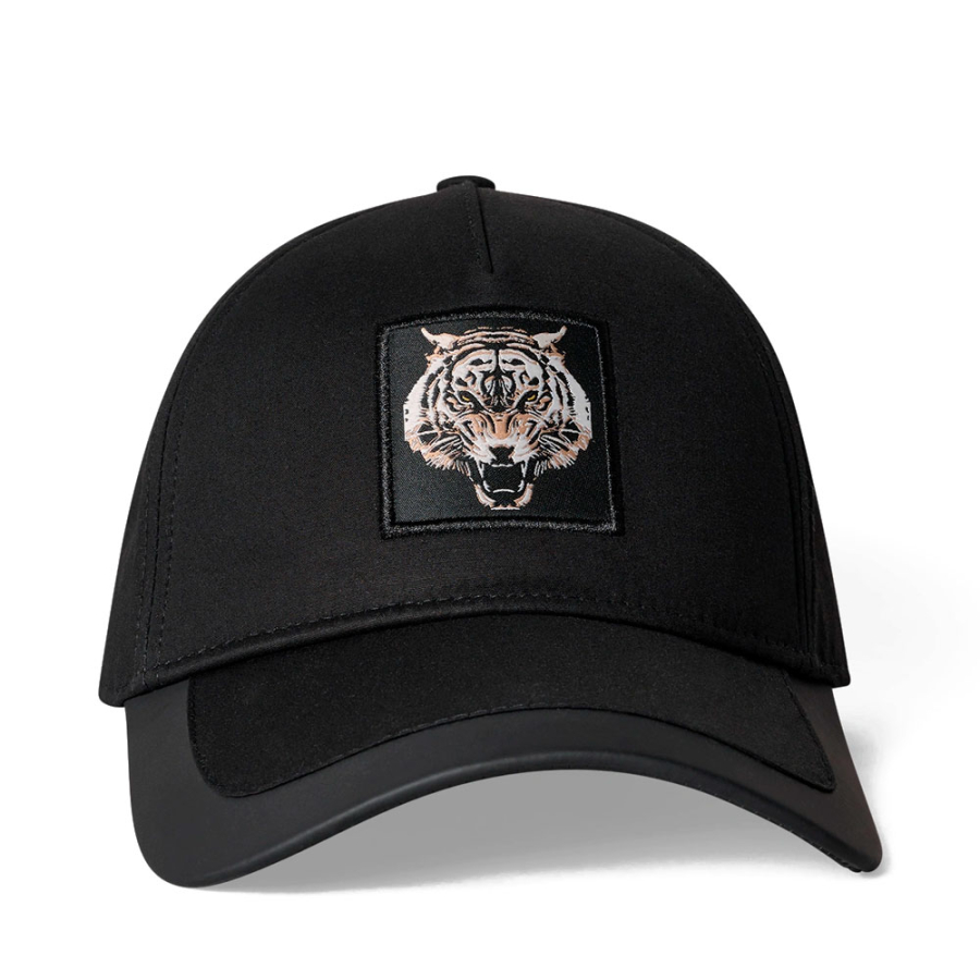 baseball-style-visor-cap-with-tiger-patch
