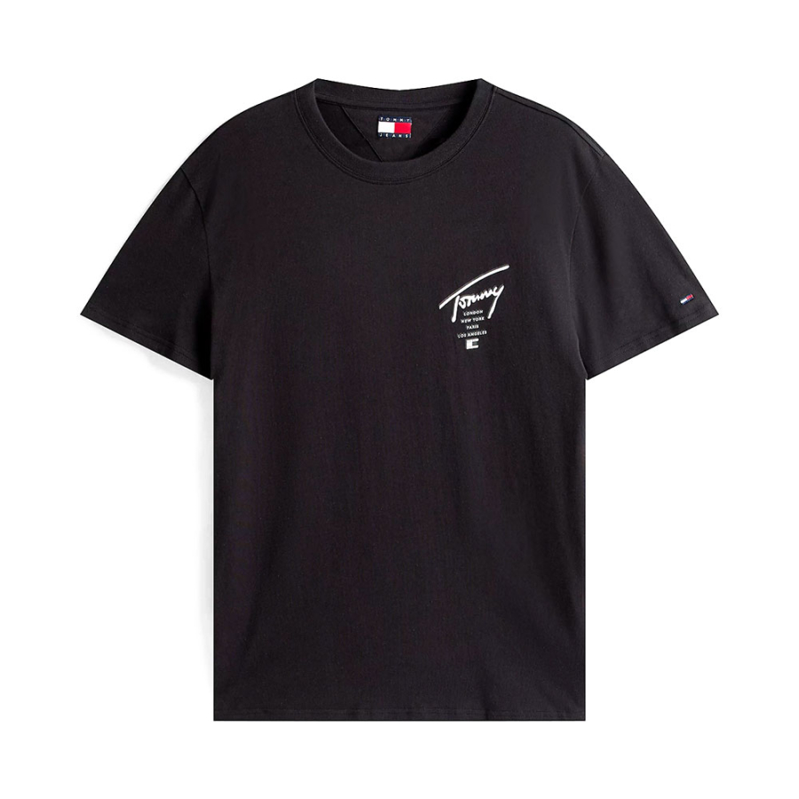 t-shirt-en-tricot-signature-avec-logo-au-dos t-shirt-en-tricot-signature-avec-logo-au-dos