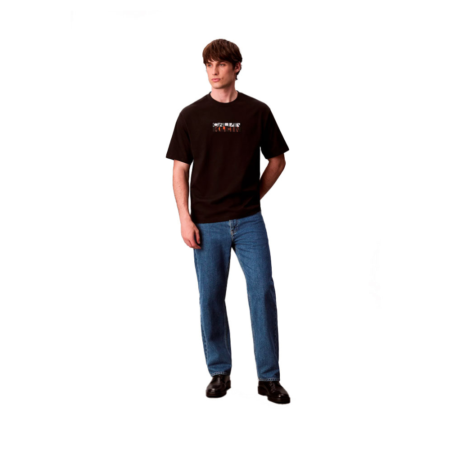 t-shirt-ample-avec-logo-graphique-en-bloc t-shirt-ample-avec-logo-graphique-en-bloc