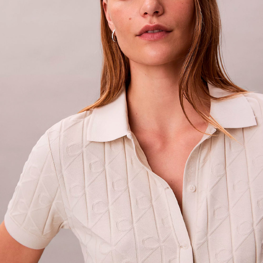 polo-de-jacquard-con-logo-monograma-all-over polo-de-jacquard-con-logo-monograma-all-over