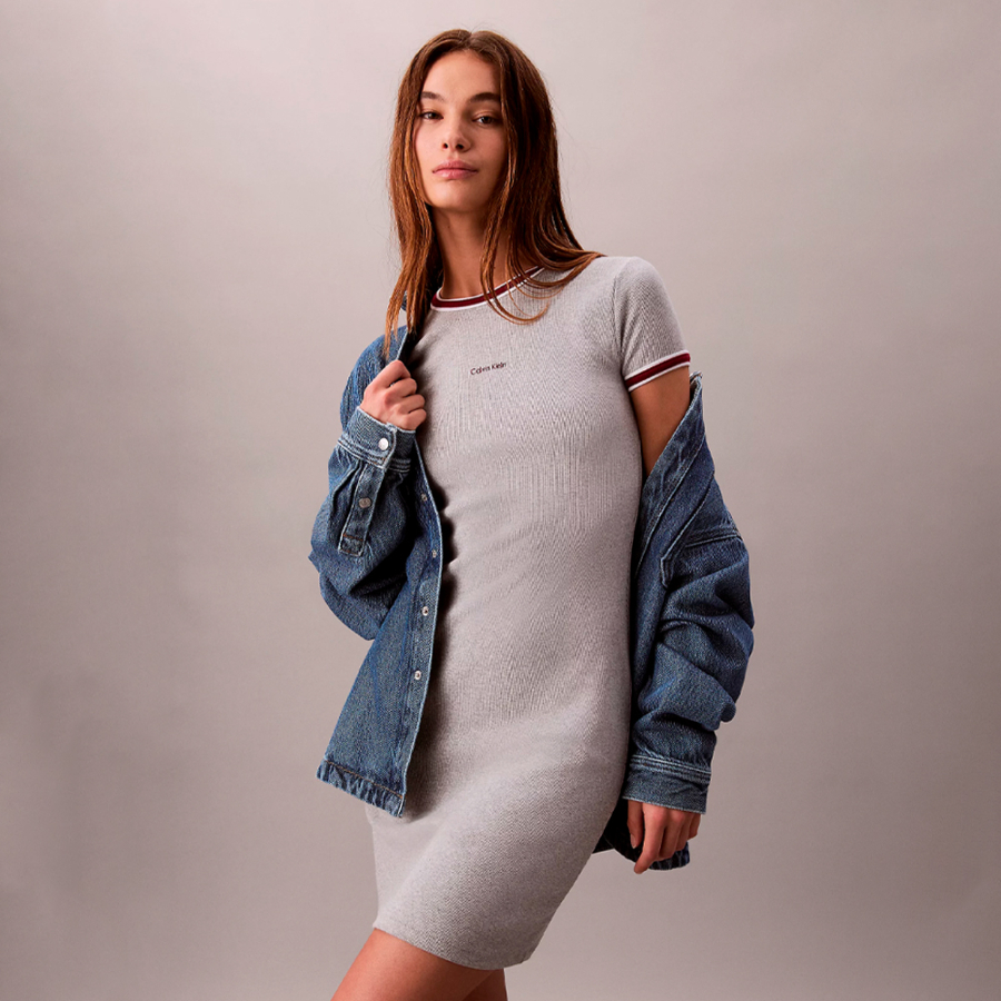 sportliches-geripptes-hemdblusenkleid-im-slim-fit