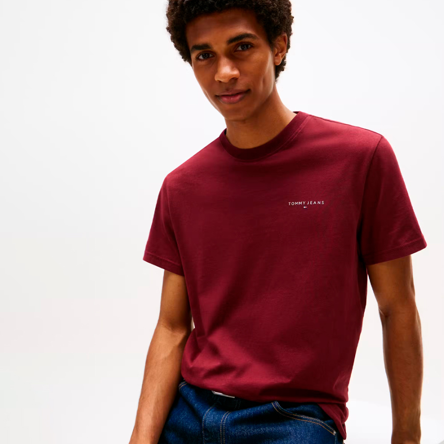 slim-t-shirt-with-linear-logo slim-t-shirt-with-linear-logo