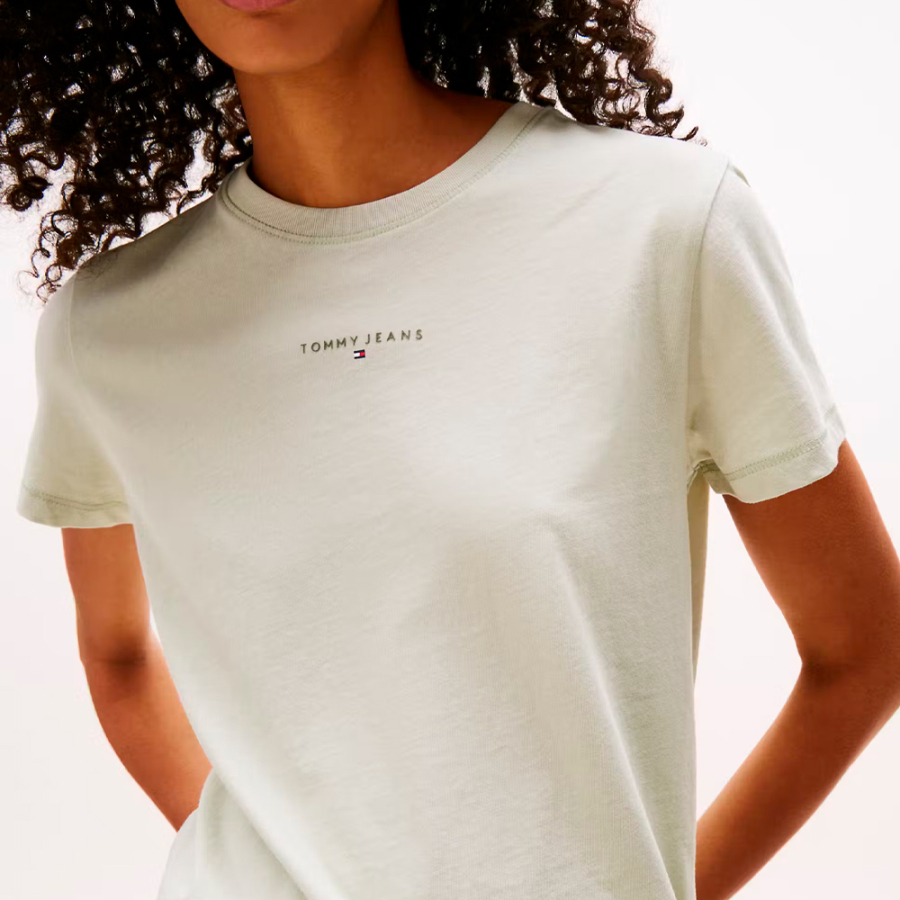 t-shirt-girocollo-con-logo-lineare t-shirt-girocollo-con-logo-lineare