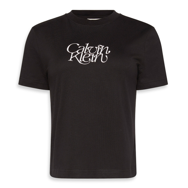 Calvin Klein T-shirts hauts et polos Noir - T-SHIRT AJUST TEXTE SCRIPT - XL - Ref 26 €