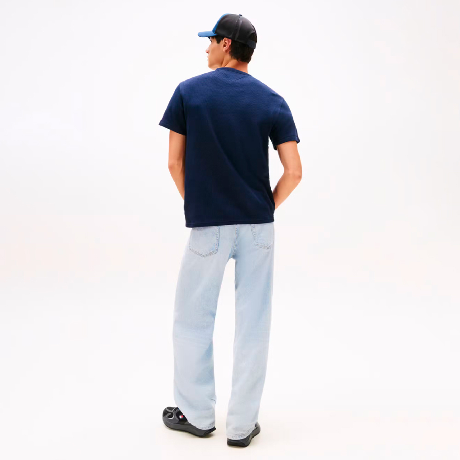 t-shirt-slim-con-scritta-waffle t-shirt-slim-con-scritta-waffle