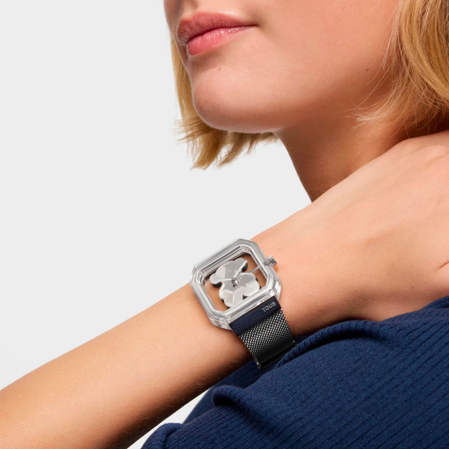 orologio-analogico-d-bear-party-con-bracciale-in-acciaio