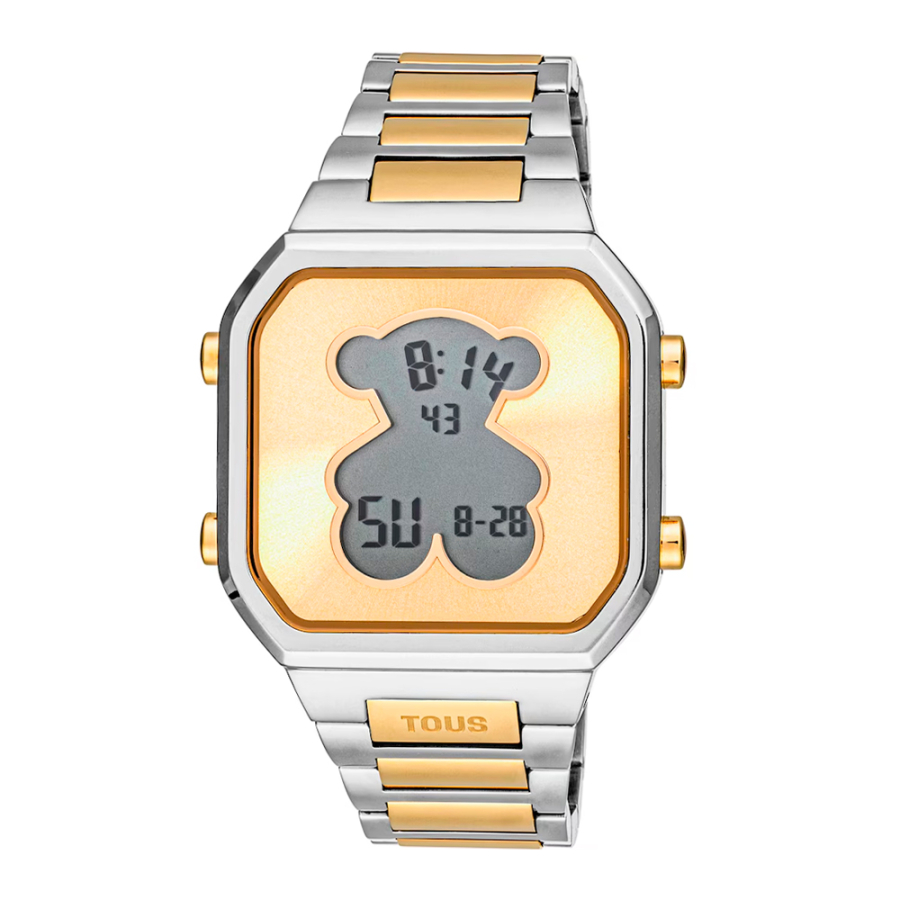 orologio-digitale-d-bear-con-bracciale-in-acciaio-inossidabile-e-acciaio-ipg-dorato orologio-digitale-d-bear-con-bracciale-in-acciaio-inossidabile-e-acciaio-ipg-dorato