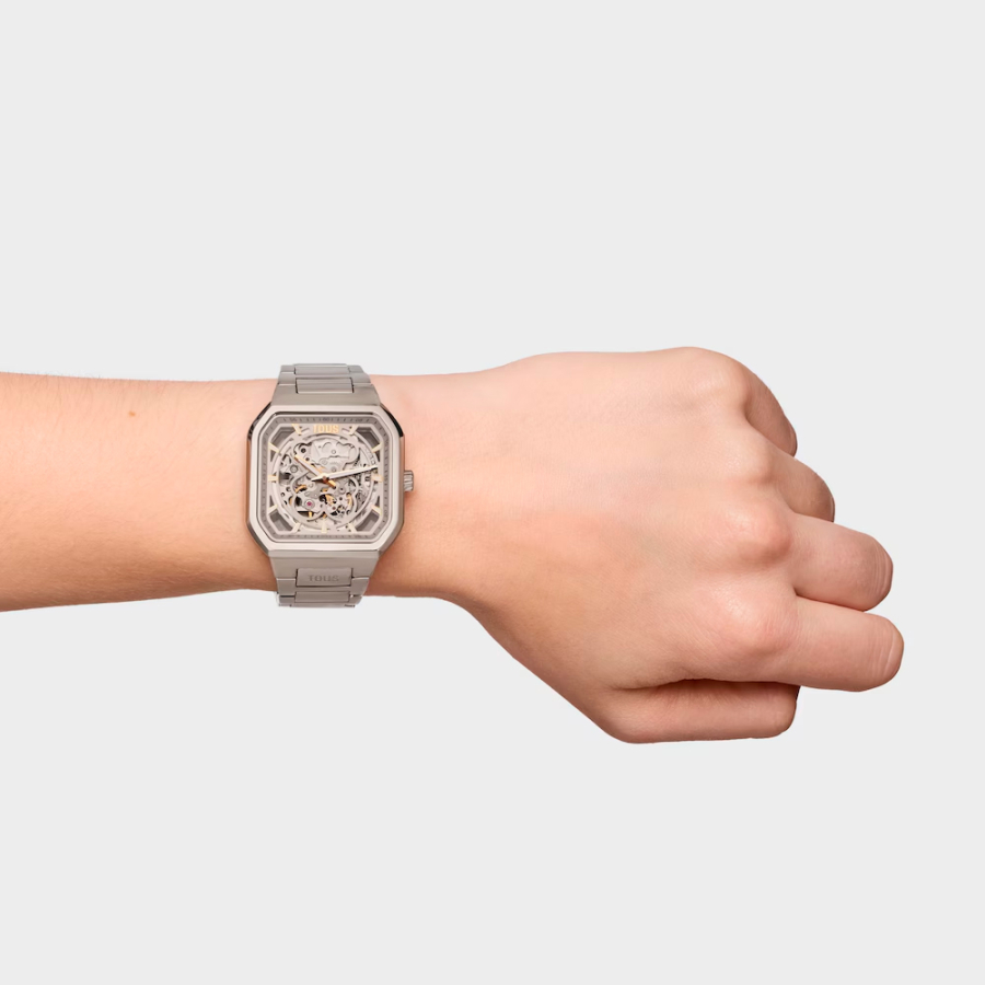 montre-analogique-automatique-d-bear-now-avec-bracelet-en-acier montre-analogique-automatique-d-bear-now-avec-bracelet-en-acier