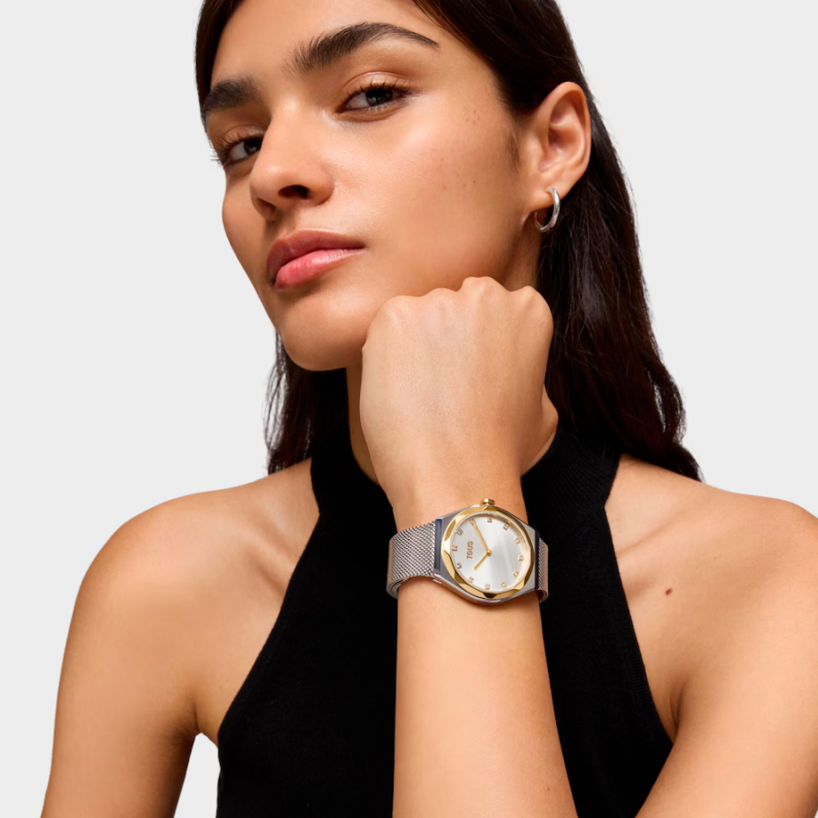 relogio-analogico-com-pulseira-de-aco-e-aco-banhado-a-ouro-karat-round-mesh relogio-analogico-com-pulseira-de-aco-e-aco-banhado-a-ouro-karat-round-mesh