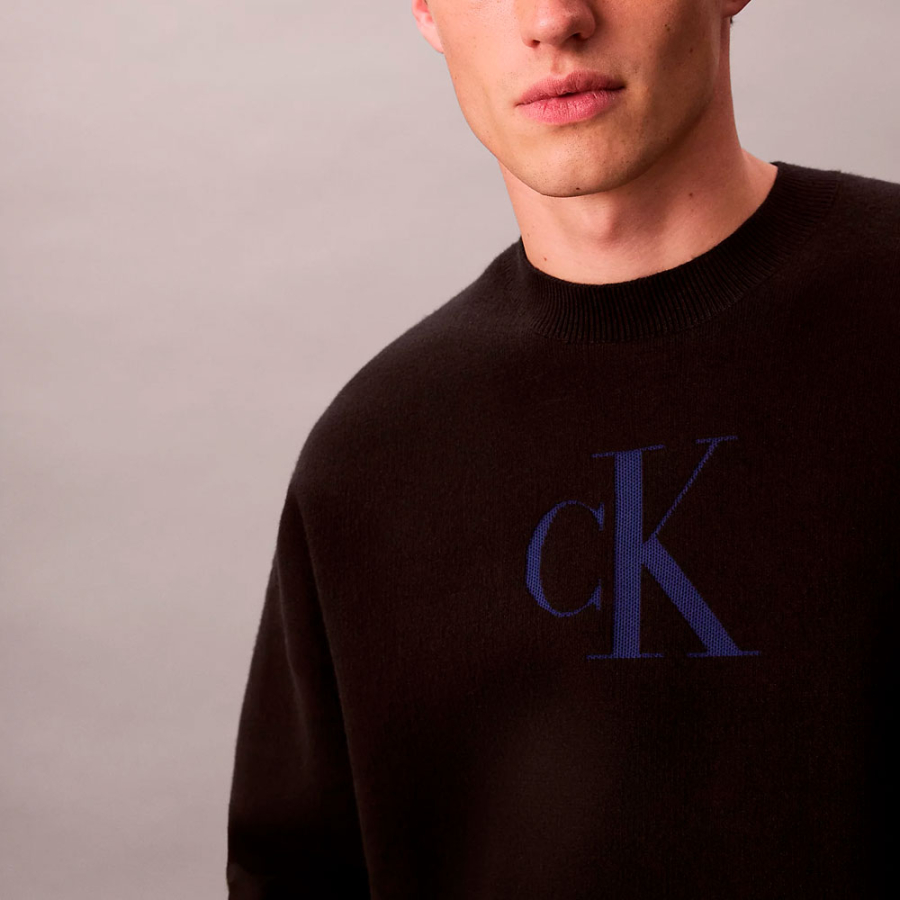 loose-fitting-cotton-blend-jumper-with-monogram-logo loose-fitting-cotton-blend-jumper-with-monogram-logo