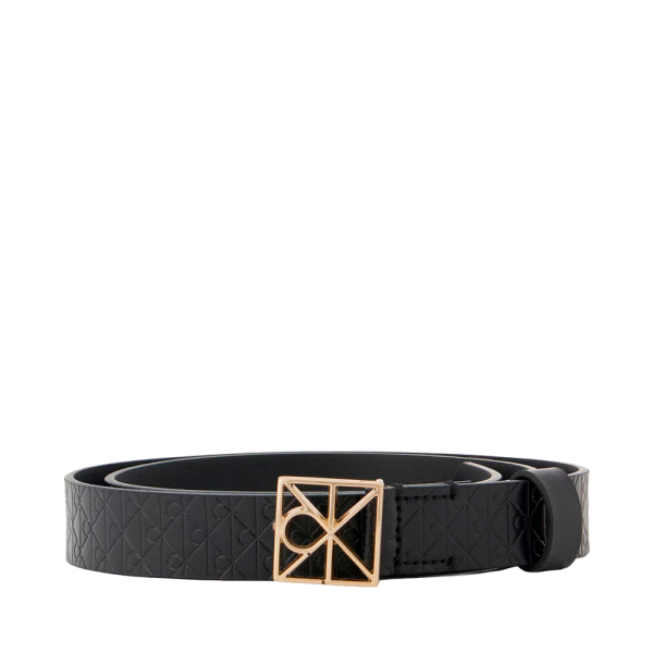 Calvin Klein Ceinture avec monologue - 90 Noir- Ref 45 €