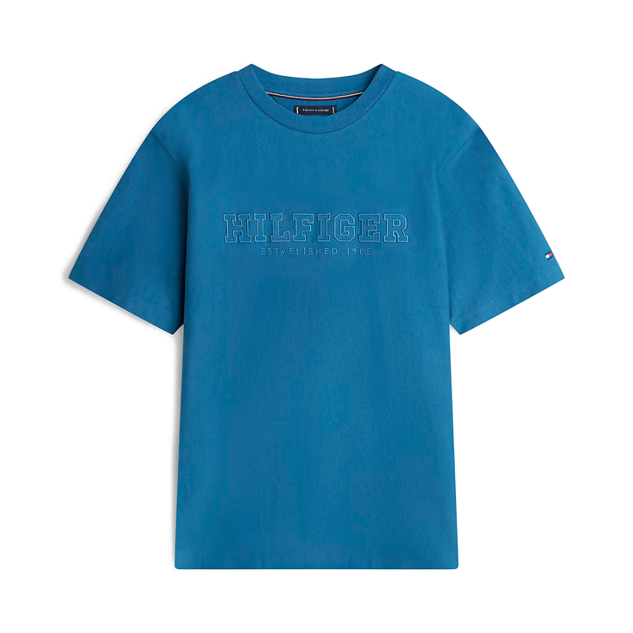 t-shirt-girocollo-con-logo-ricamato