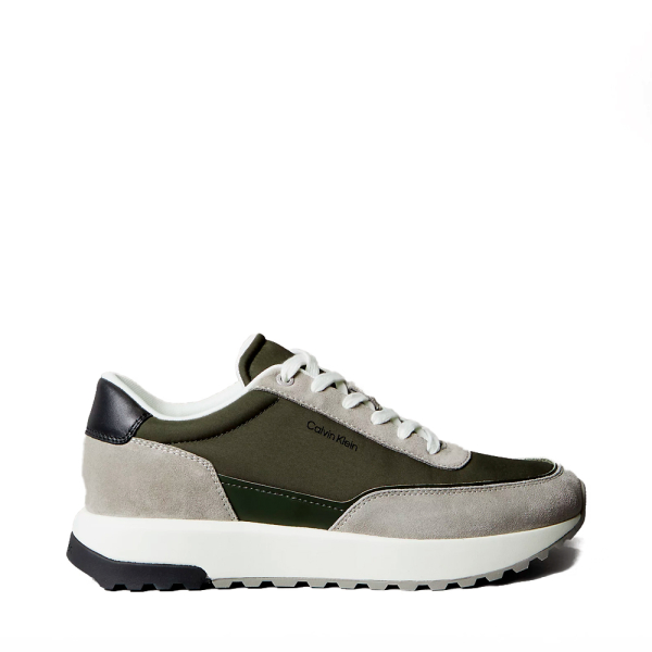 Calvin Klein chaussures de course en cuir mlang - 40 Vert- Ref 84 €