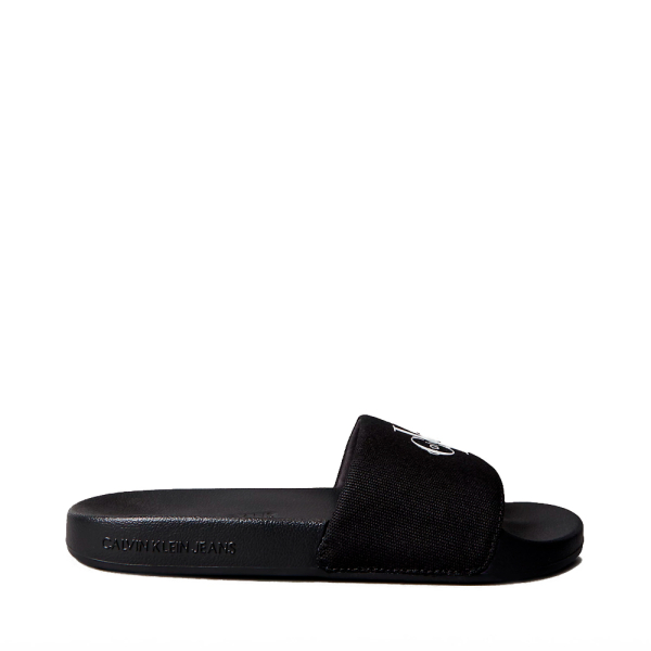 Calvin Klein Tongs en toile avec logo - 37 Noir- Ref 28 €