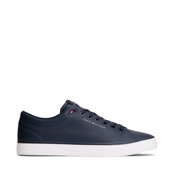 Tommy Hilfiger Baskets en cuir avec logo - 40 Bleu marine- Ref 75 €