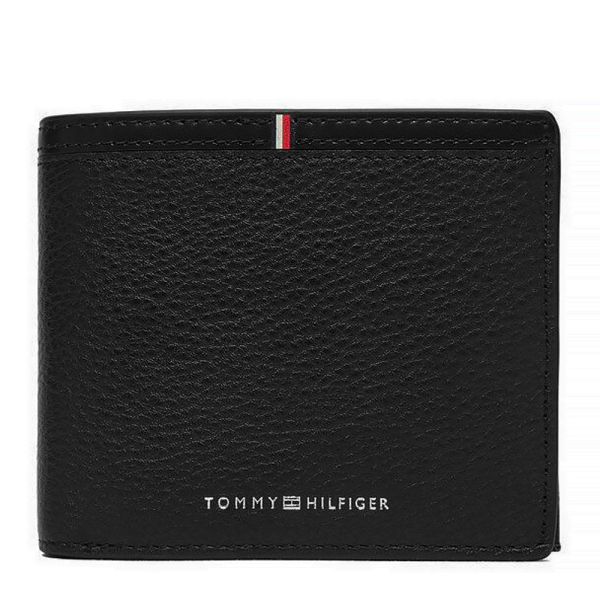 Tommy Hilfiger Portefeuille pliable dentreprise avec rabat et logo - U Noir- Ref 64 €