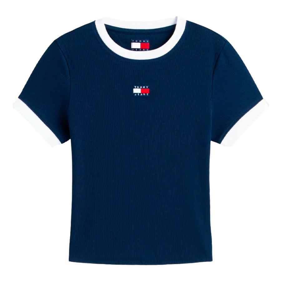 tommy-rippstrick-t-shirt-in-schmaler-passform-mit-aufnaher tommy-rippstrick-t-shirt-in-schmaler-passform-mit-aufnaher