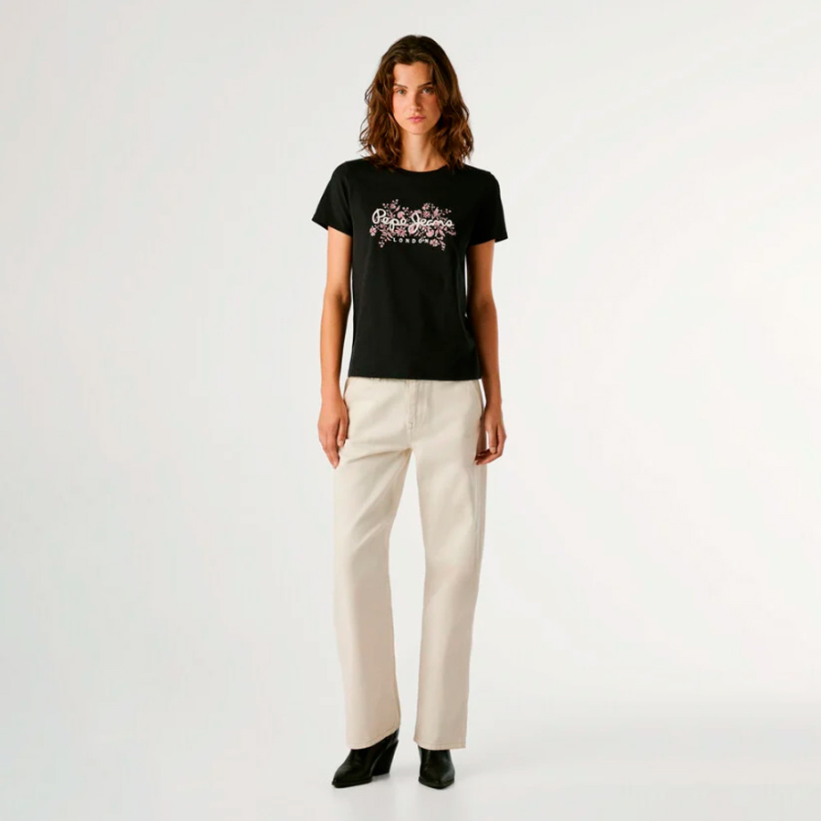 t-shirt-con-logo-floreale-stampato t-shirt-con-logo-floreale-stampato