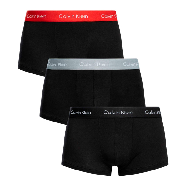 Calvin Klein Underwear Sous-vtements Noir - Lot de 3 boxers ajusts taille basse - Icon Cotton Stretch - L - Ref 36 €
