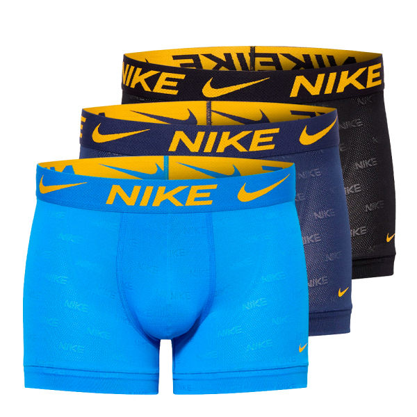 Nike Underwear Sous-vtements Multicolore Bleu - Lot de 3 boxers 000PKE1224 - S - Ref 35 €