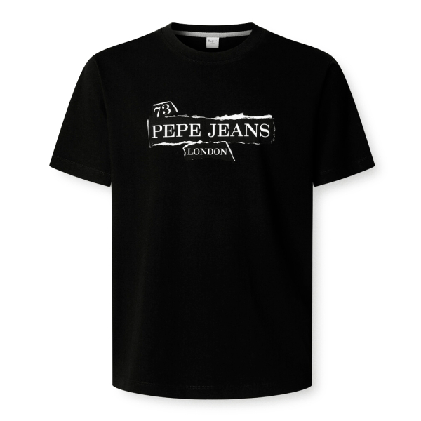 Pepe Jeans T-shirts Gris - T-shirt logo imprim coupe classique - XL - Ref 22 €