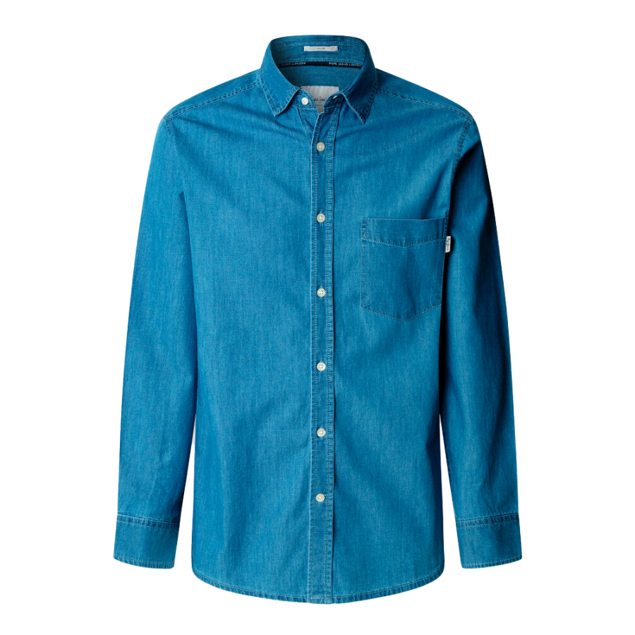 slim-fit-denim-shirt slim-fit-denim-shirt