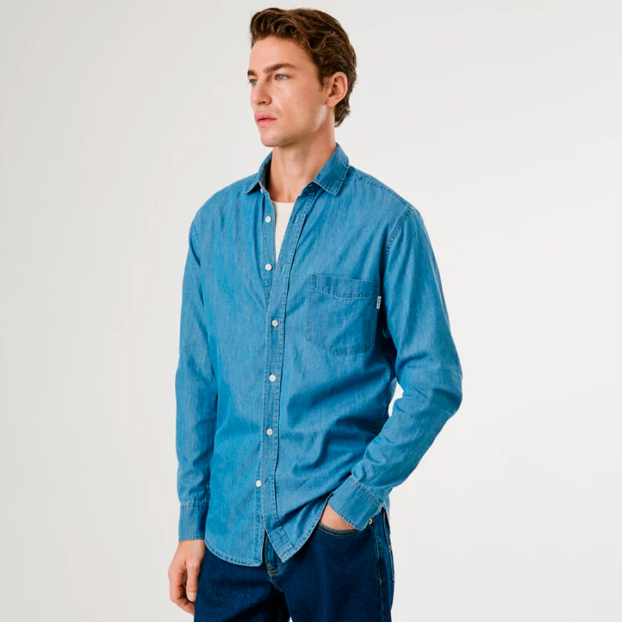 slim-fit-denim-shirt slim-fit-denim-shirt